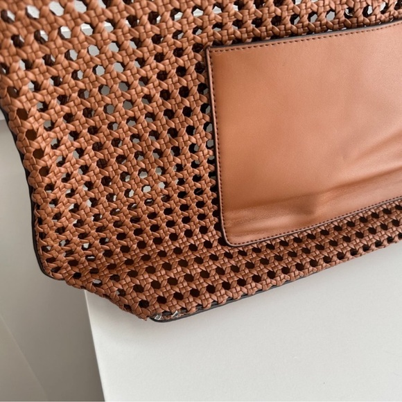 Michael Kors Large woven braided tote shoulder bag chain straps - Picture 6 of 9